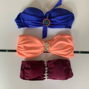 SET OF 3 | Bandeau Assorted Bikini Tops